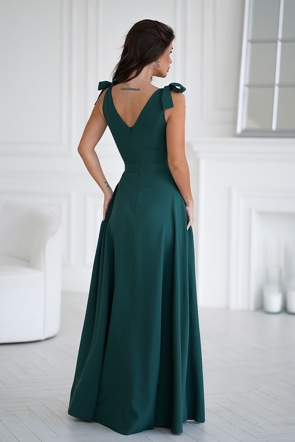 Langes Kleid model 202372 Bicotone