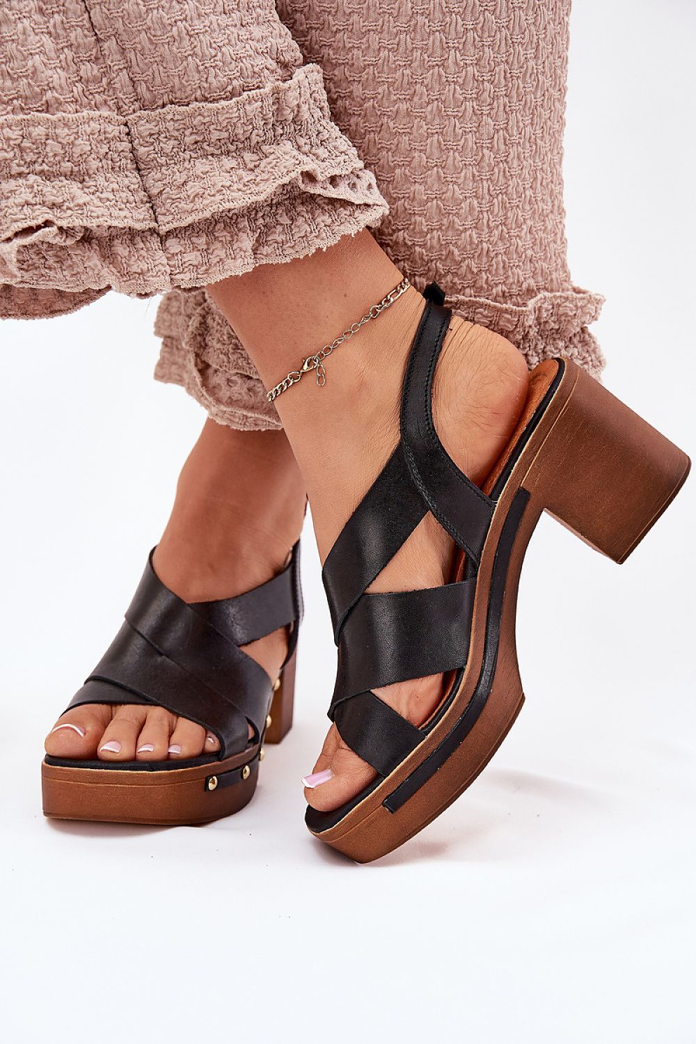 Sandalen mit Absatz model 214744 Step in style