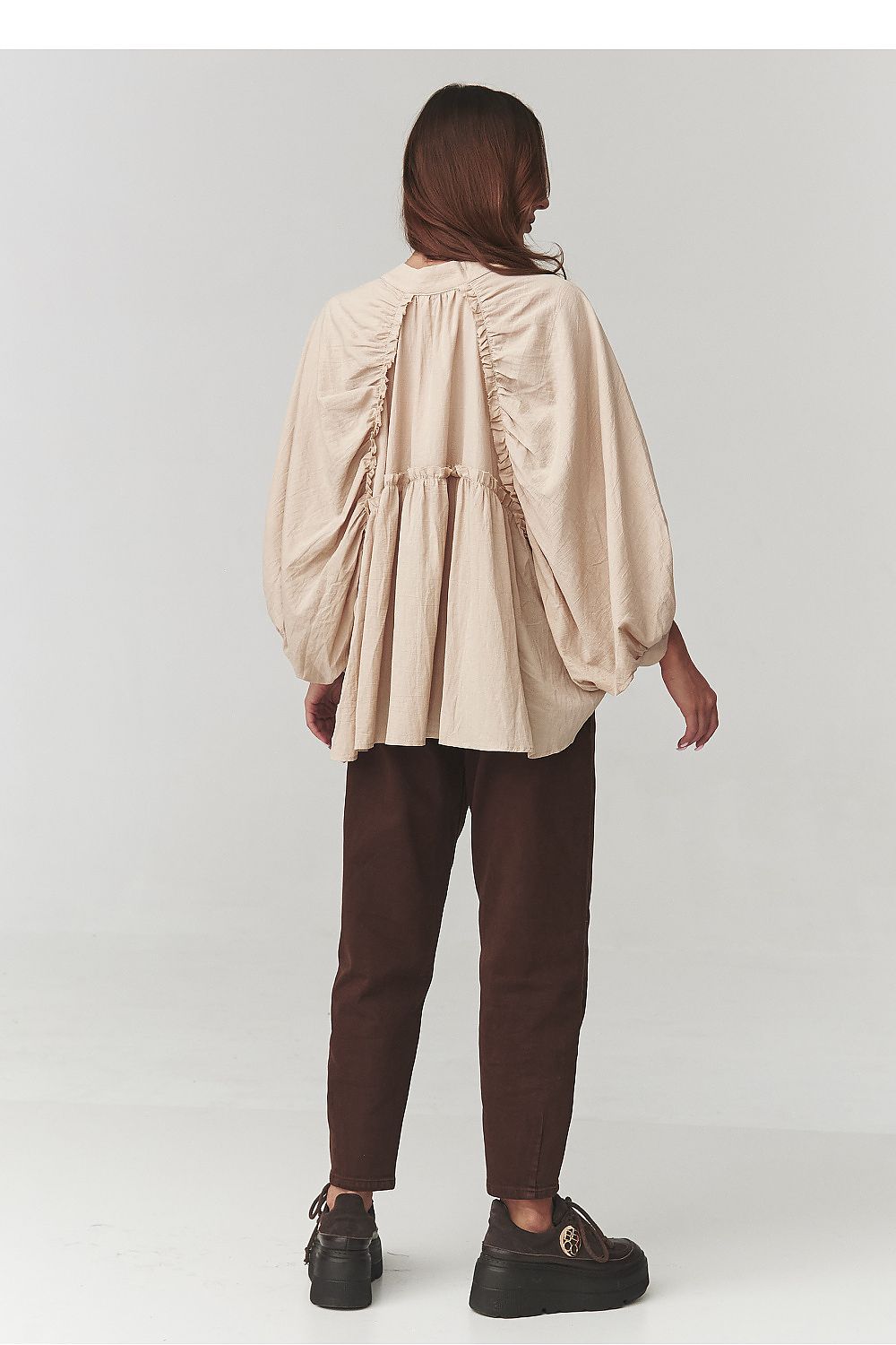 Damen Hemd model 221048 Makadamia