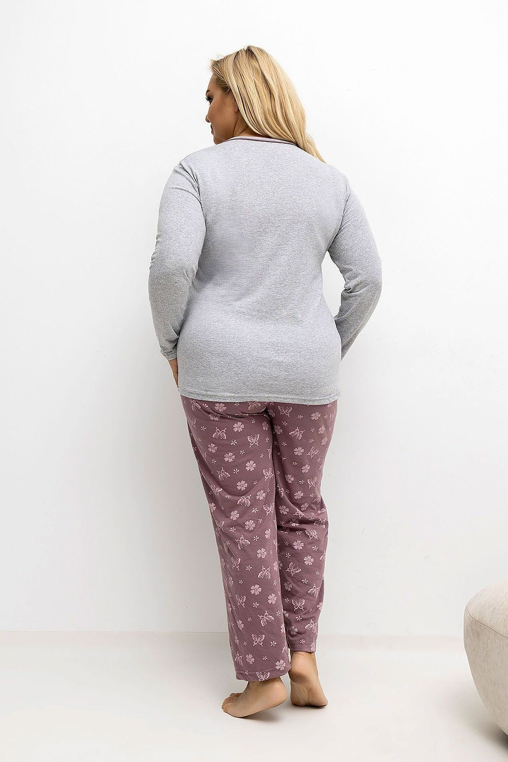 Übergrößen-Pyjama model 221187 Forever Pink
