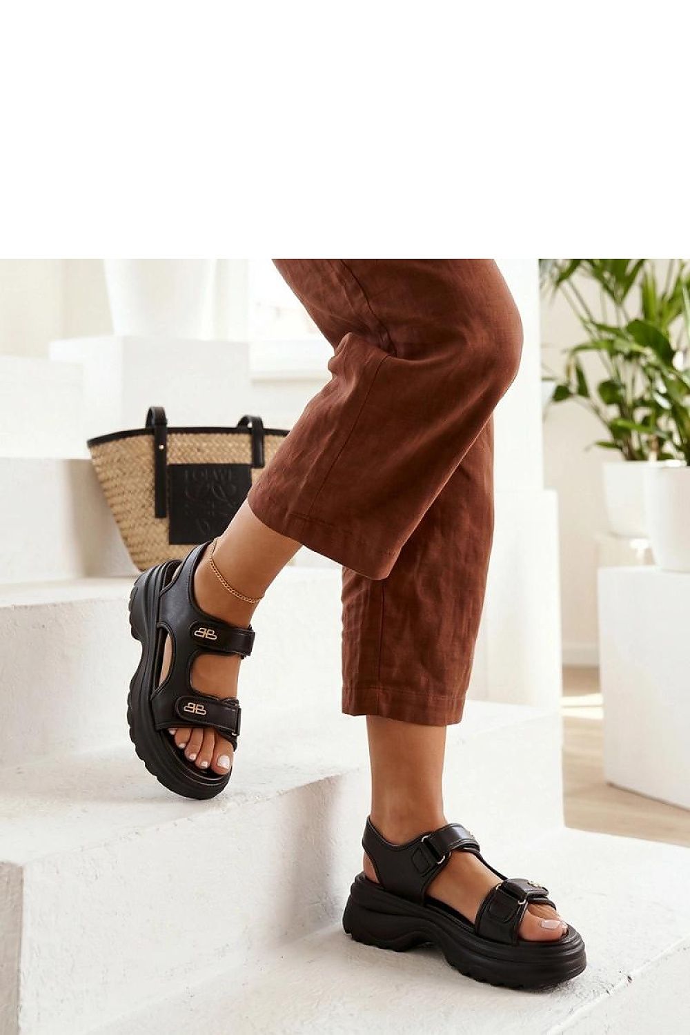 Plateausandalen model 228194 Solea