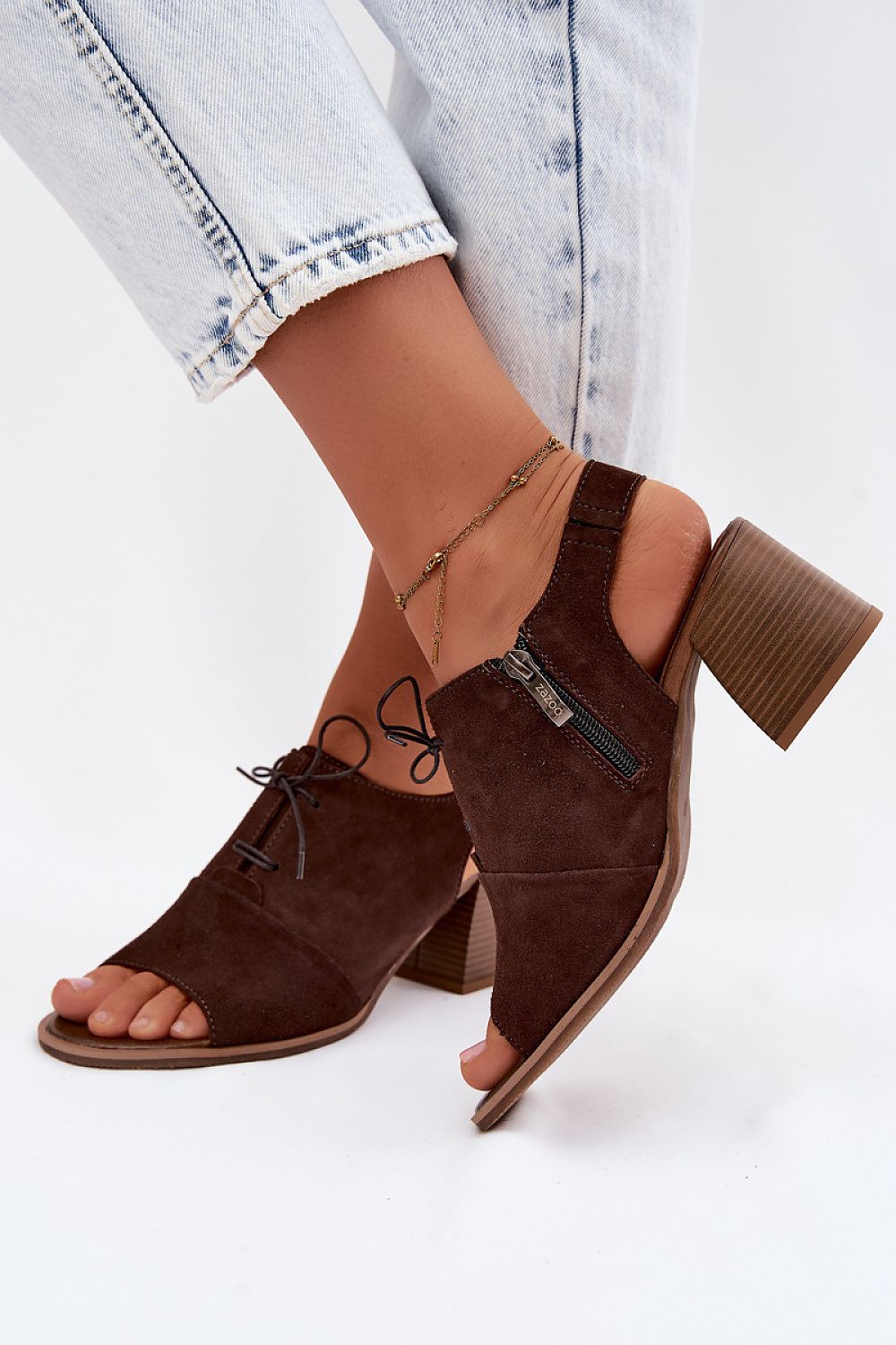 Sandalen mit Absatz model 228388 Step in style