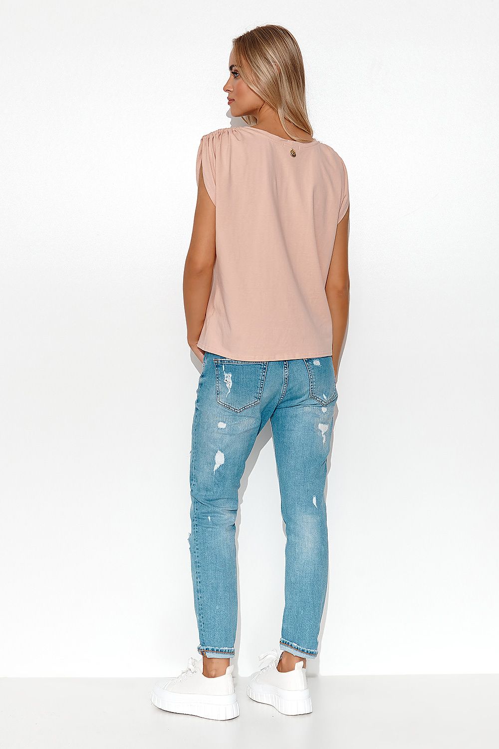 Bluse model 178320 Makadamia