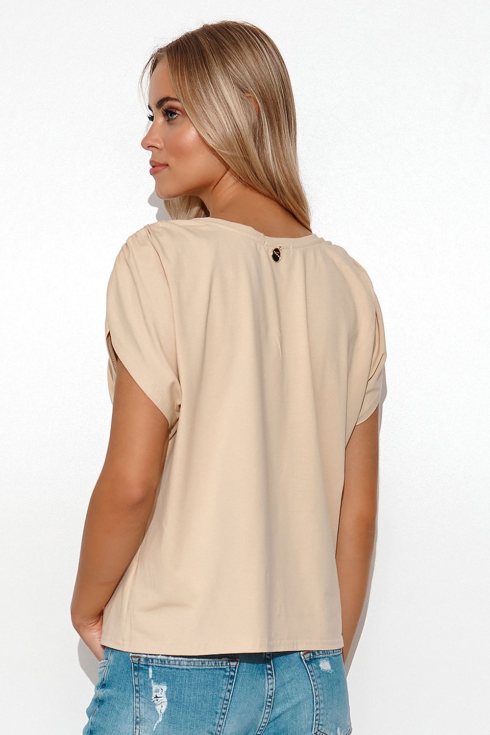 Bluse model 178321 Makadamia