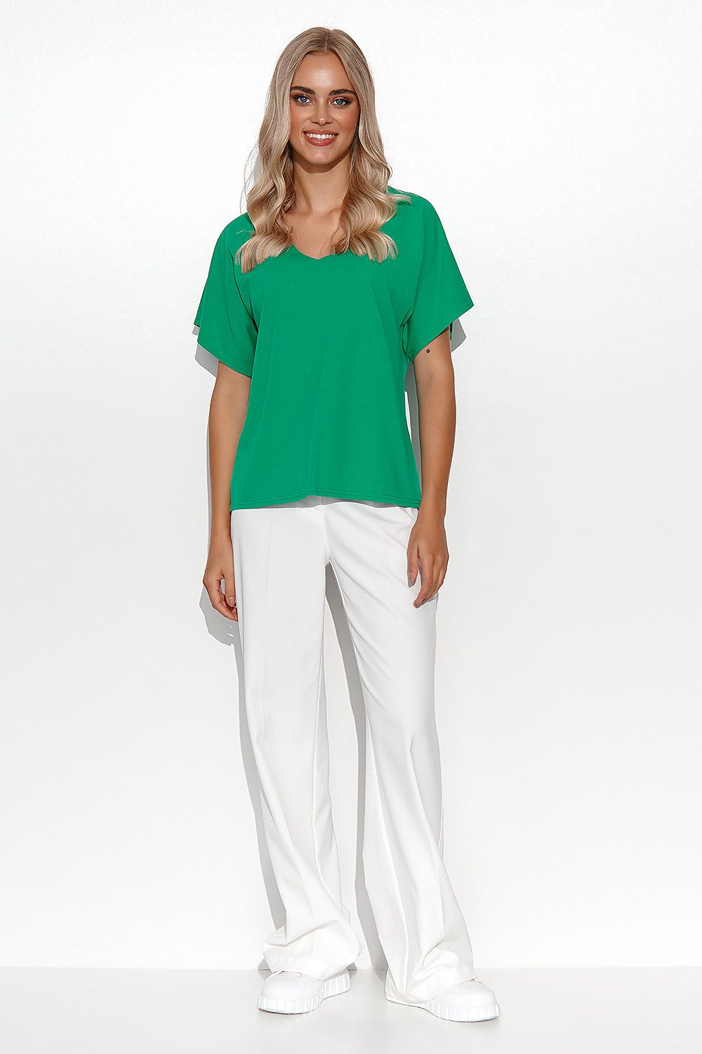 Bluse model 178561 Makadamia
