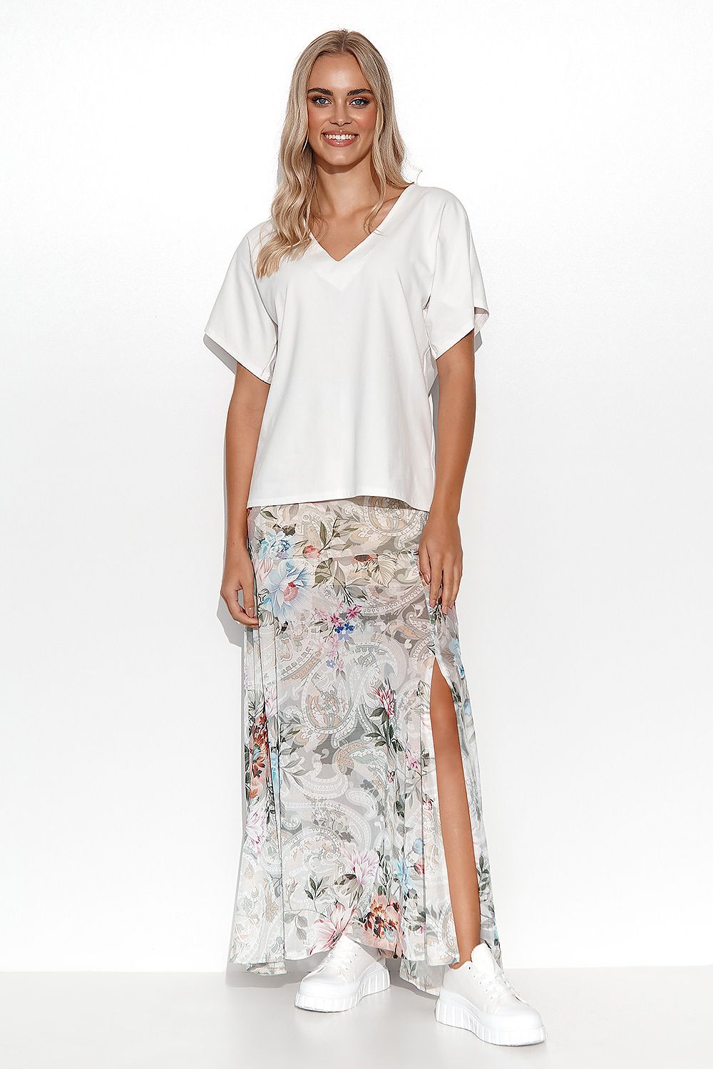 Bluse model 178562 Makadamia