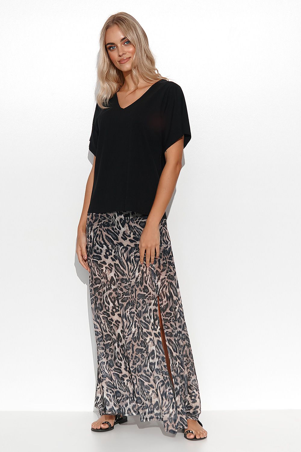 Bluse model 178566 Makadamia