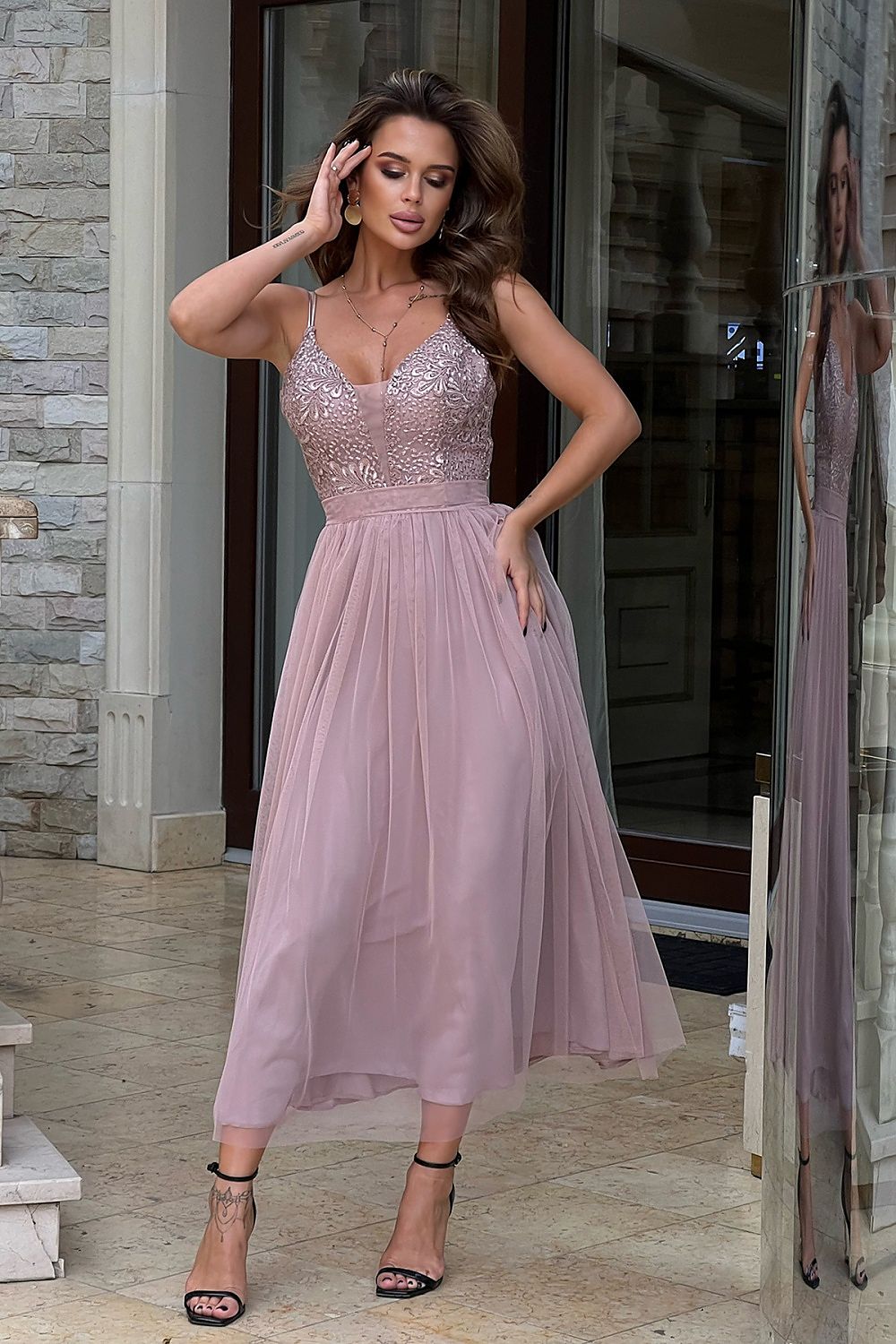  Langes Kleid model 188217 Bicotone 