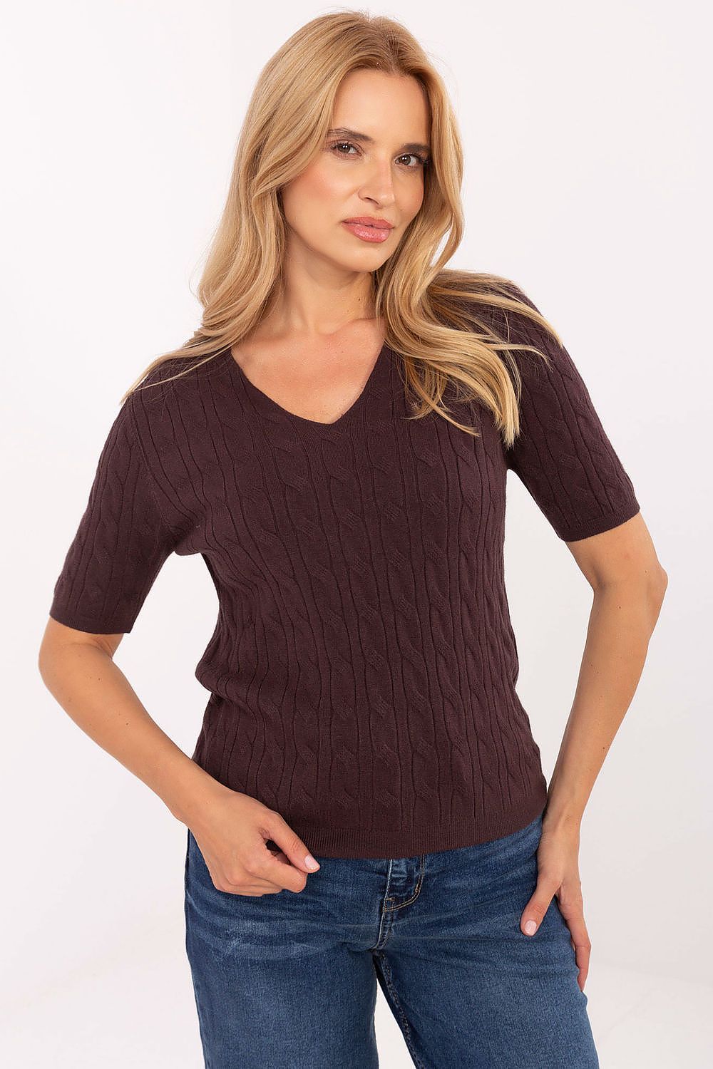  Kurzarm Pullover model 217328 Factory Price 