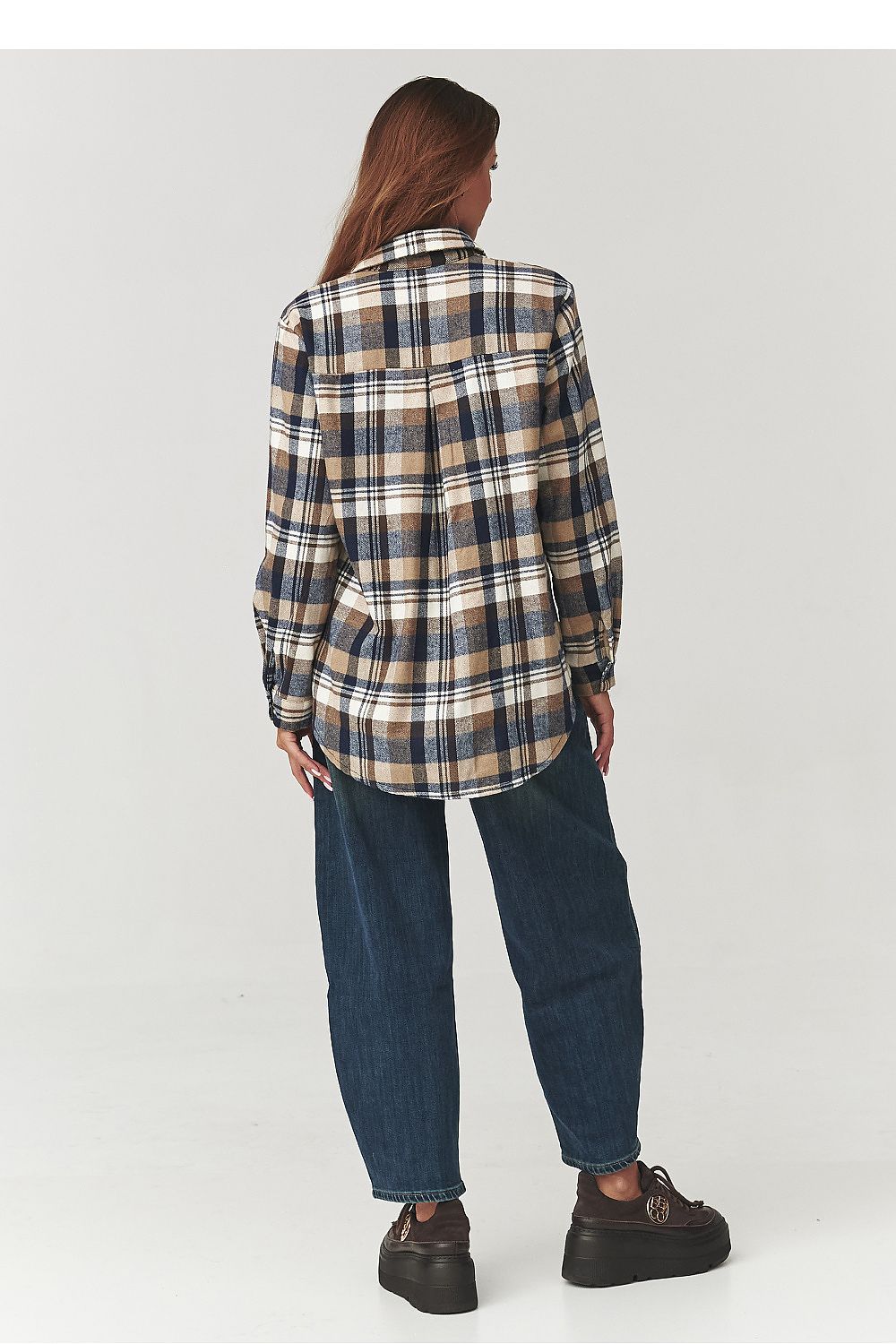  Langarm Hemd model 219732 Makadamia 