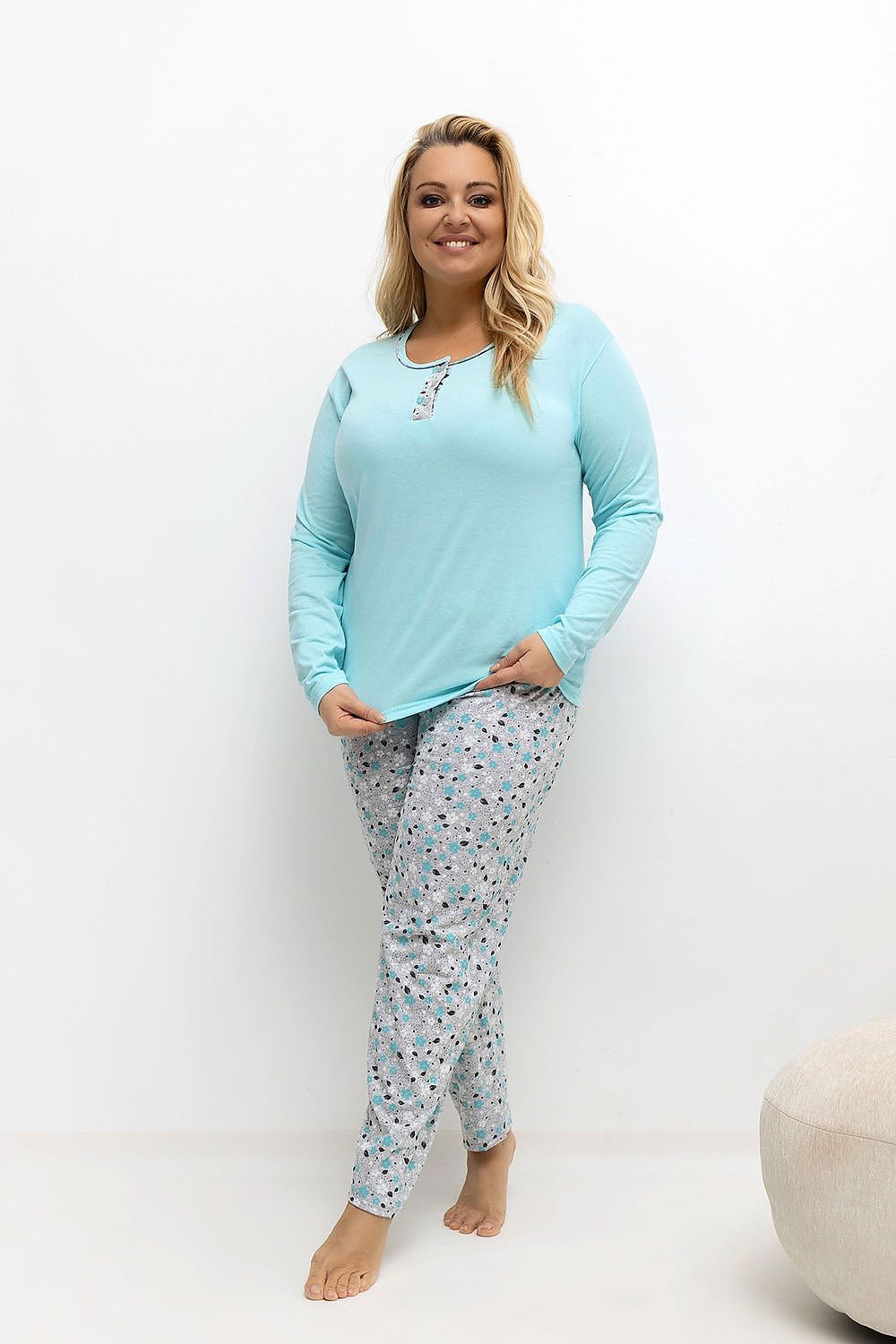  Übergrößen-Pyjama model 221184 Forever Pink 