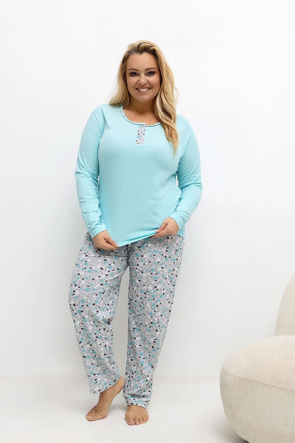  Übergrößen-Pyjama model 221184 Forever Pink 