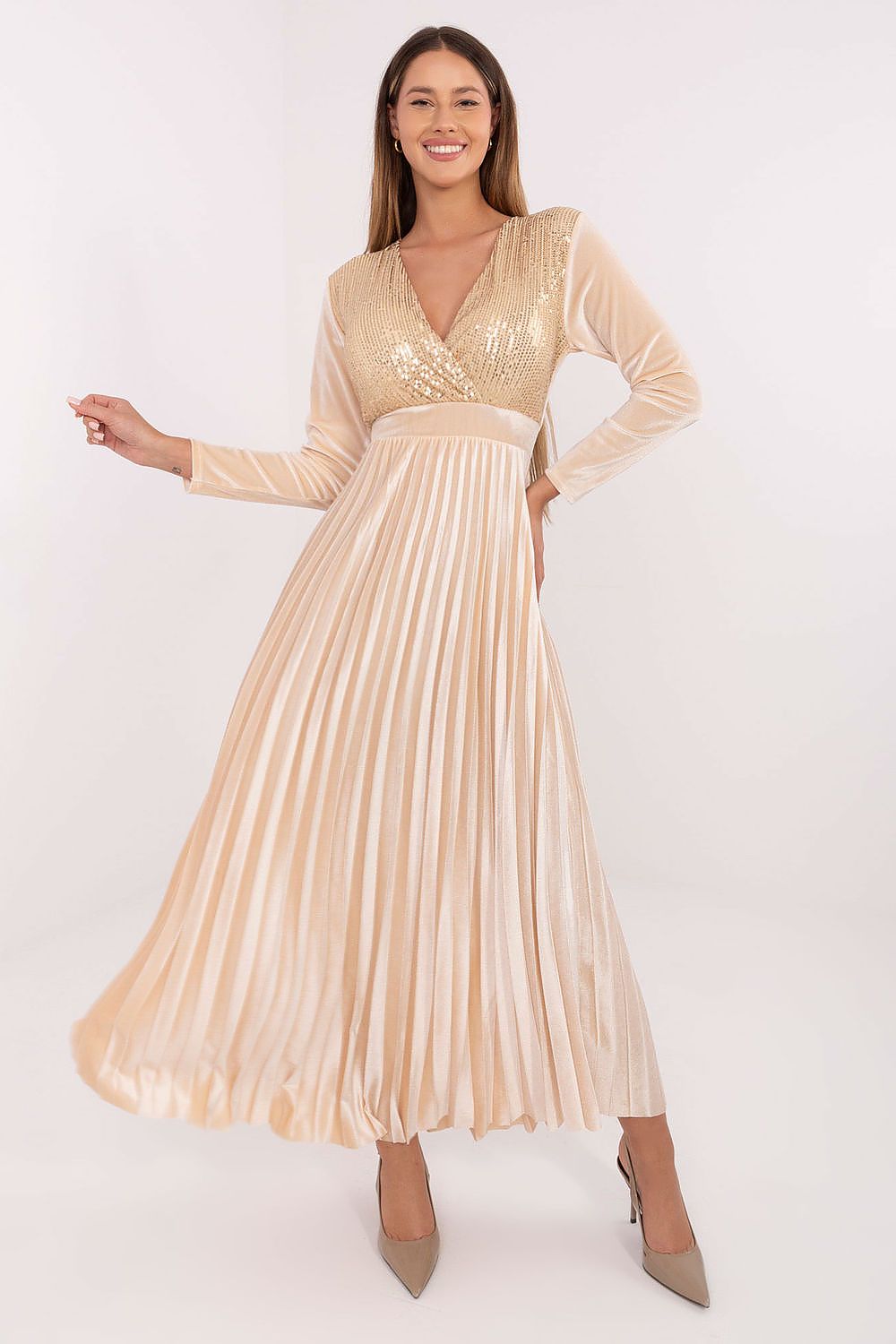  Langes Kleid model 222165 Italy Moda 