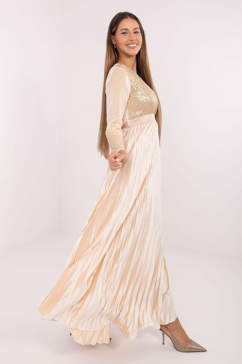  Langes Kleid model 222165 Italy Moda 