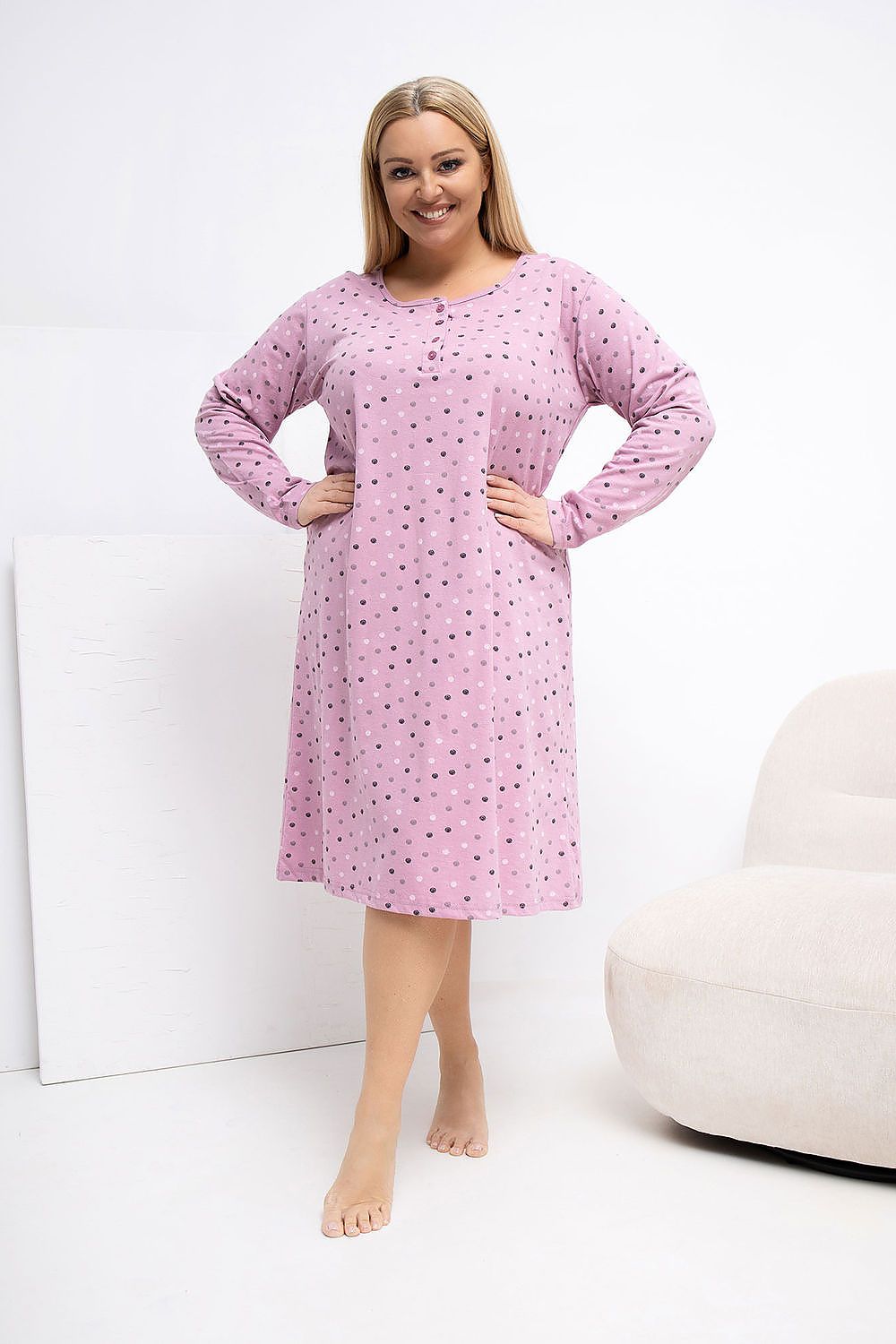  Nachthemden in großen Größen model 223303 Forever Pink 